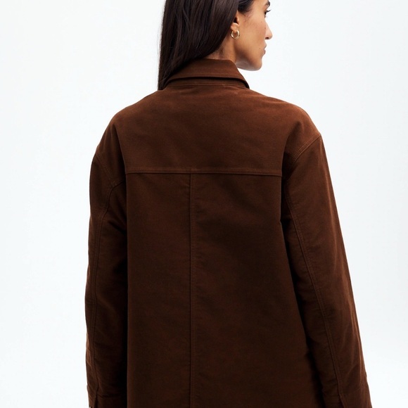 Madewell The Field Jacket – Size Small – Chocolate Brown – 100% Cotton/ NWT - Picture 3 of 9